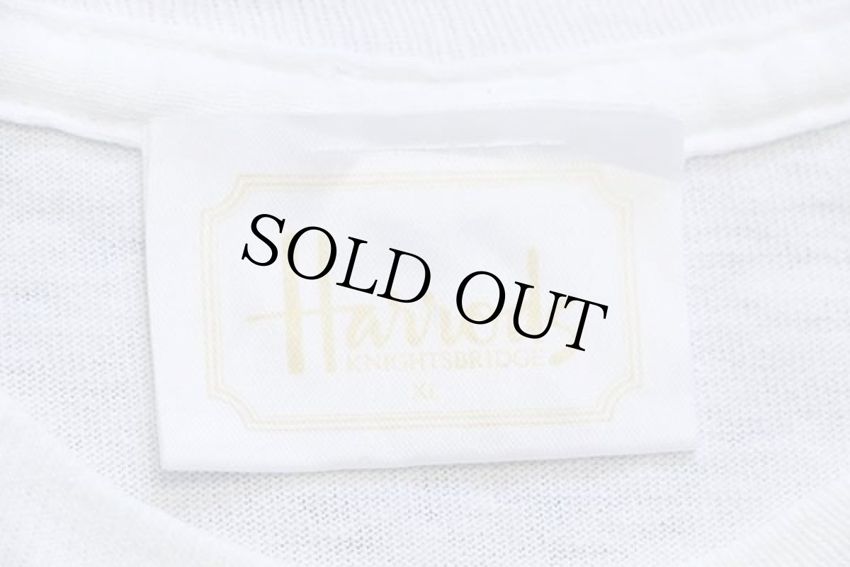 画像4: 90s Harrods LONDON コットンTシャツ 白 XL (4)