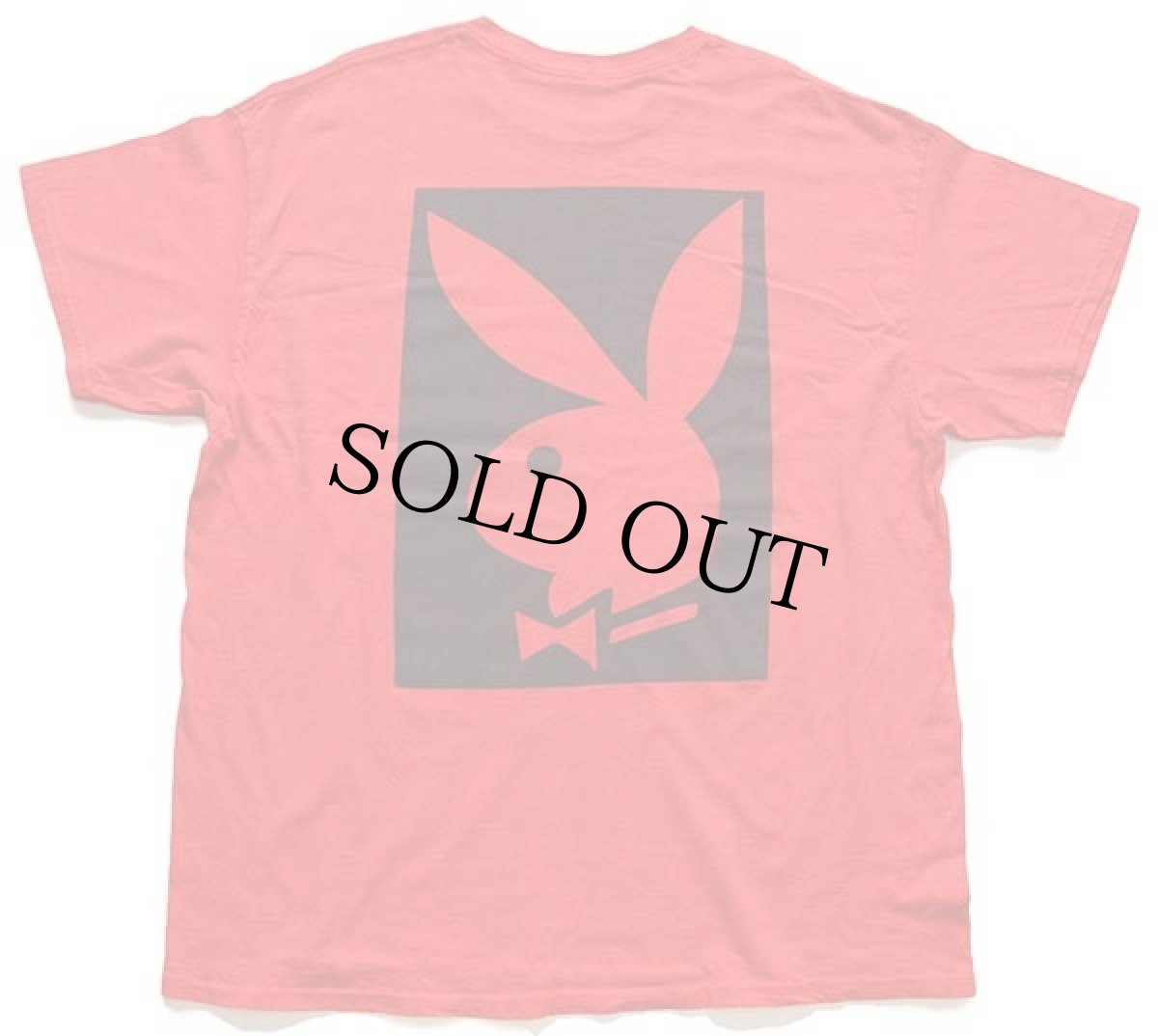 画像1: PLAYBOYプレイボーイ ビッグロゴ コットンTシャツ 赤 XL (1)