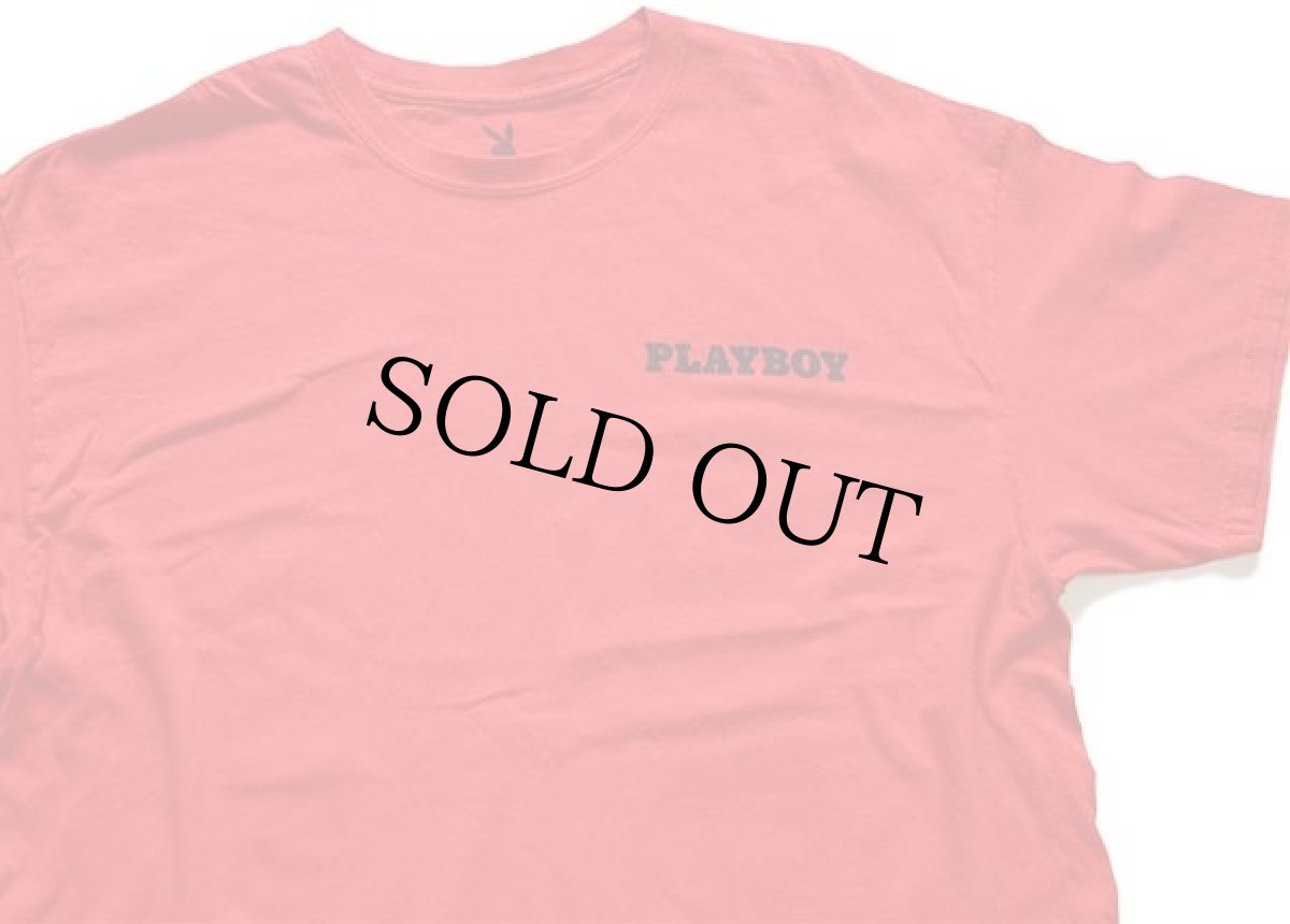 画像3: PLAYBOYプレイボーイ ビッグロゴ コットンTシャツ 赤 XL (3)
