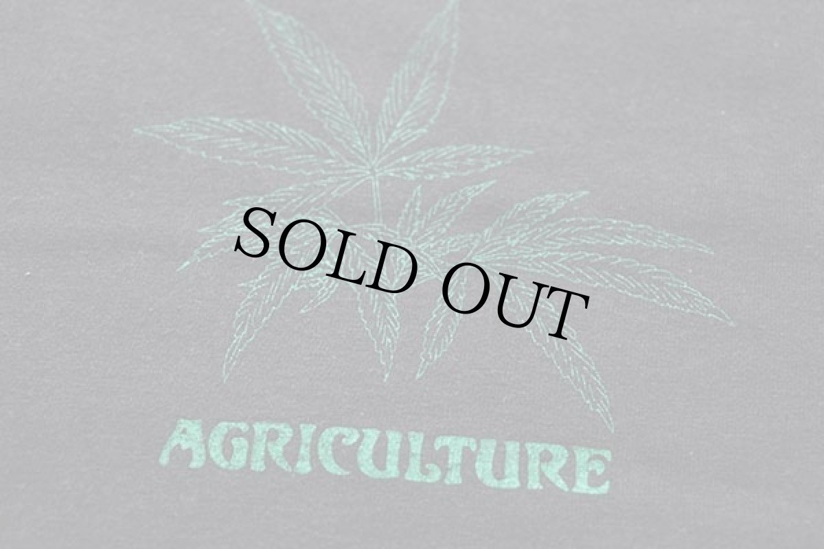 画像4: 00s Hanes AGRICULTURE ASS KICKIN HOME GROWN ガンジャ コットンTシャツ 黒 XL (4)