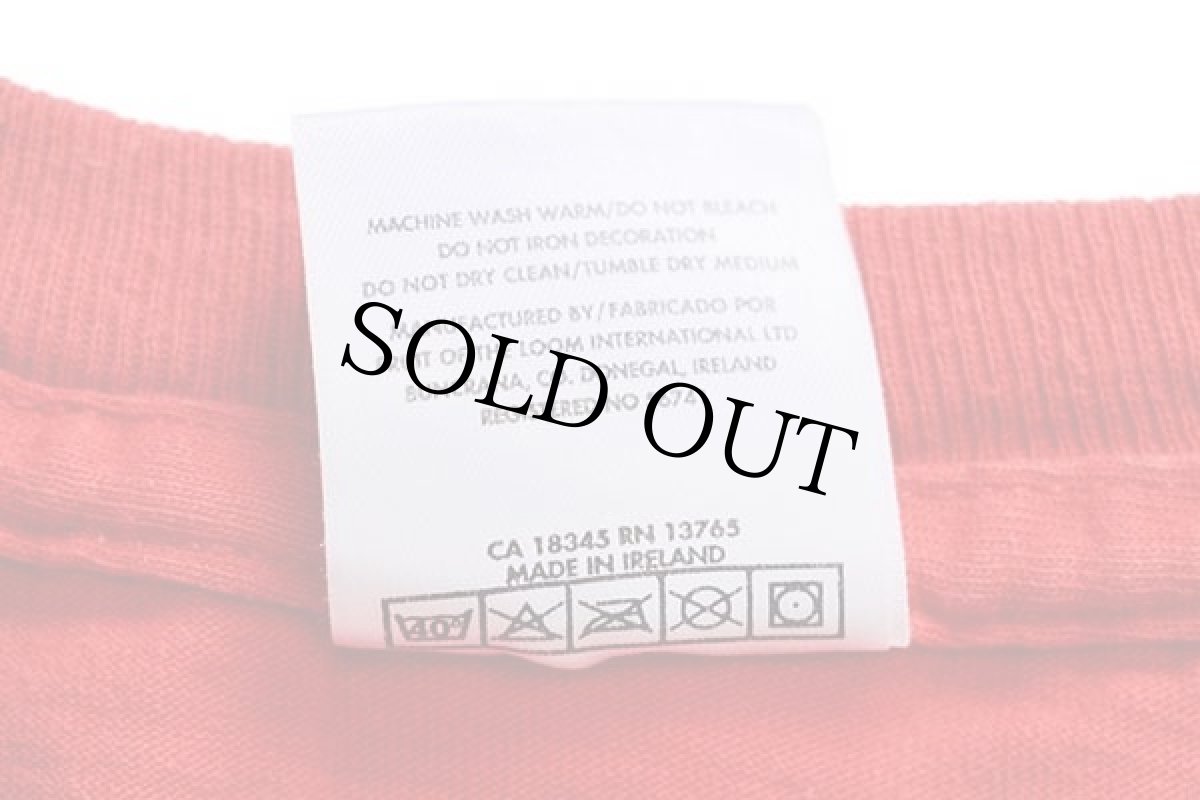 画像5: 90s アイルランド製 BIG RED HAMBURG MACHINE リボルバー コットンTシャツ 赤 L (5)