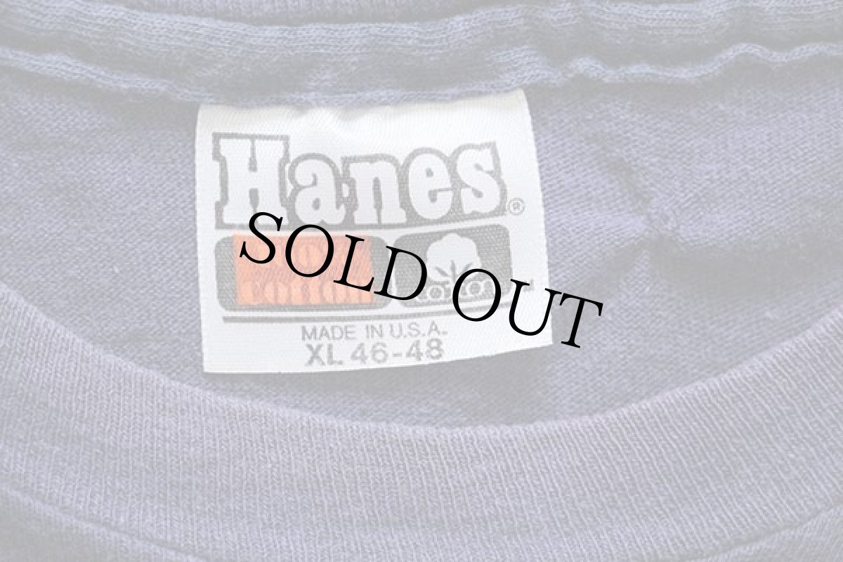 画像4: 80s USA製 Hanes Cape Cod カモメ コットンTシャツ ナス紺 フェード XL (4)