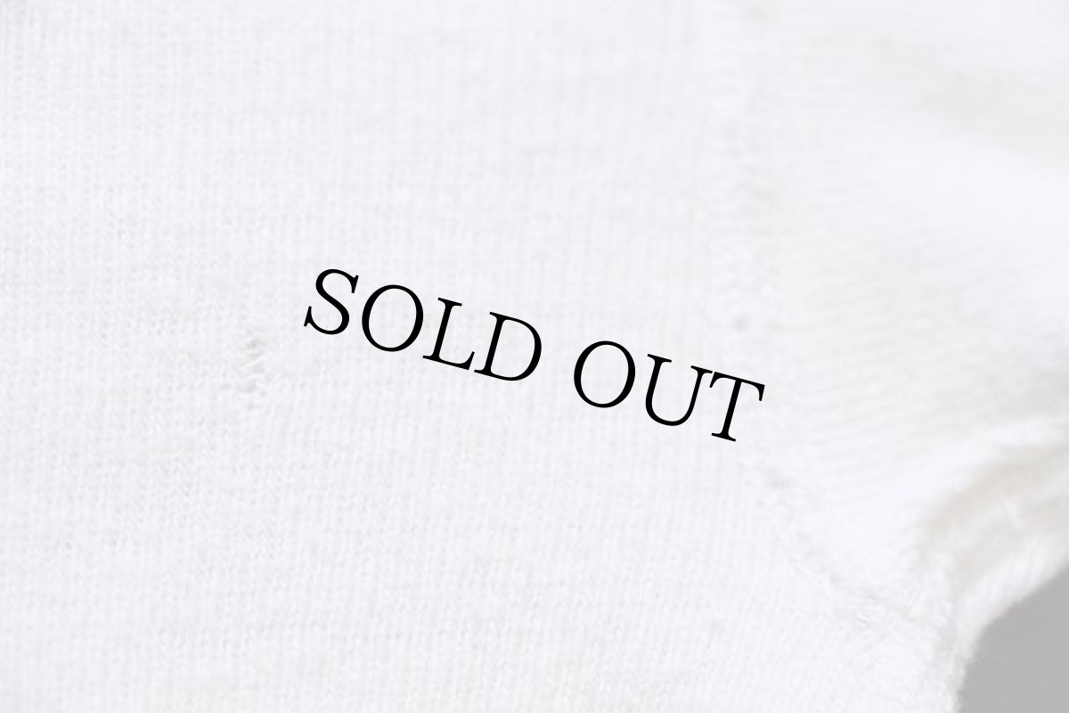 画像7: 70s USA製 Healthknit Maggie's Pharm ヘンリーネック コットン アンダーシャツ 生成り M (7)