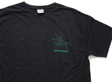 画像3: 00s Hanes AGRICULTURE ASS KICKIN HOME GROWN ガンジャ コットンTシャツ 黒 XL (3)