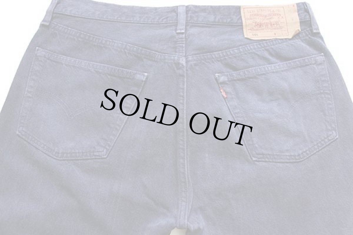 画像5: 90s USA製 Levi'sリーバイス 501 カラーデニムパンツ 後染め ナス紺 w38 (5)
