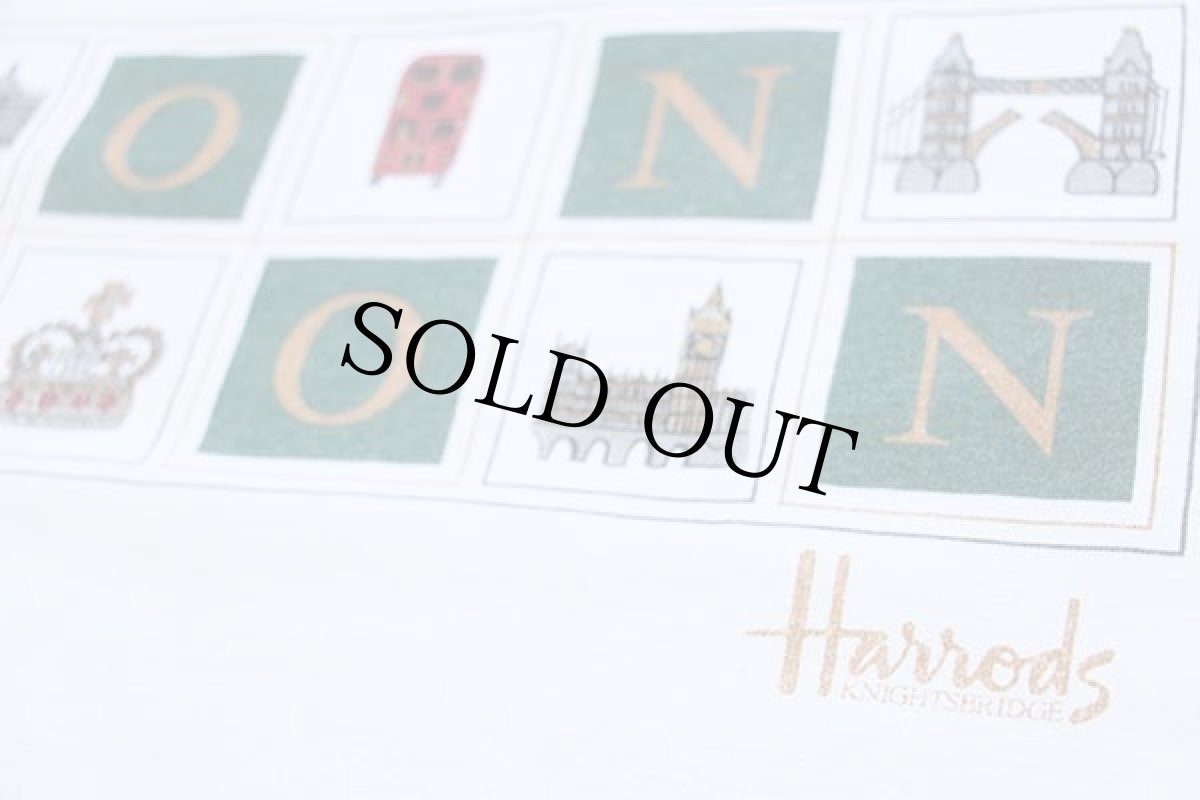 画像5: 90s Harrods LONDON コットンTシャツ 白 XL (5)