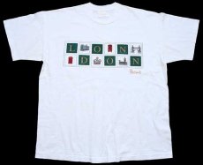 画像2: 90s Harrods LONDON コットンTシャツ 白 XL (2)