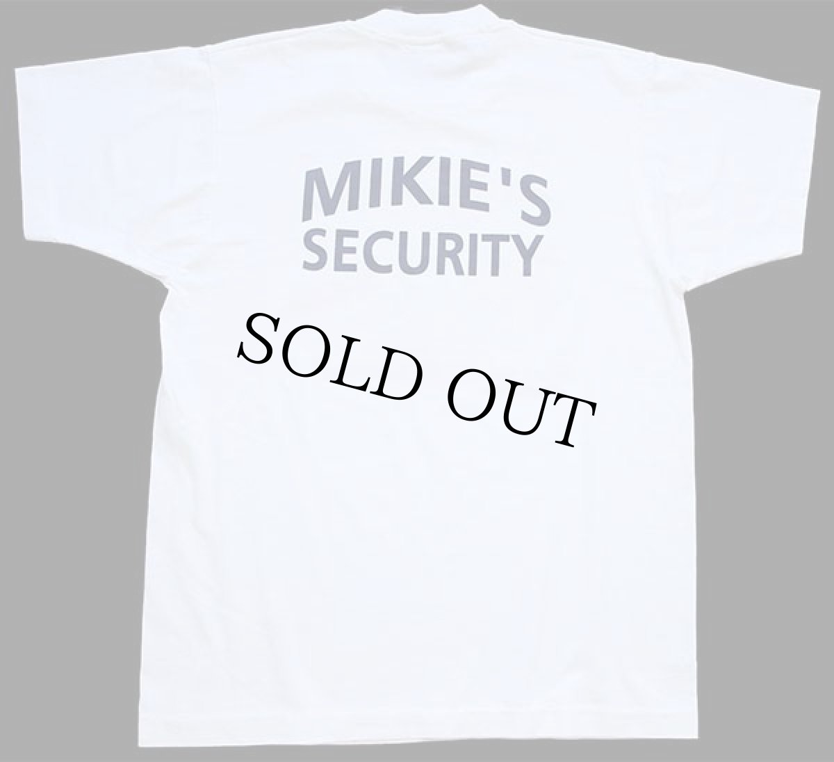 画像3: 90s USA製 レベルフラッグ MIKIE'S SECURITY 両面プリント Tシャツ 白 XL (3)
