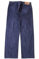 画像3: 90s USA製 Levi'sリーバイス 501 カラーデニムパンツ 後染め ナス紺 w38 (3)