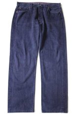 画像2: 90s USA製 Levi'sリーバイス 501 カラーデニムパンツ 後染め ナス紺 w38 (2)