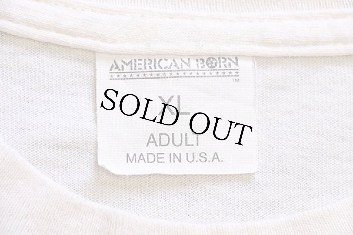 画像5: 90s USA製 DORAL Across America 熱気球 両面プリント アート コットン ポケットTシャツ 生成り XL (5)