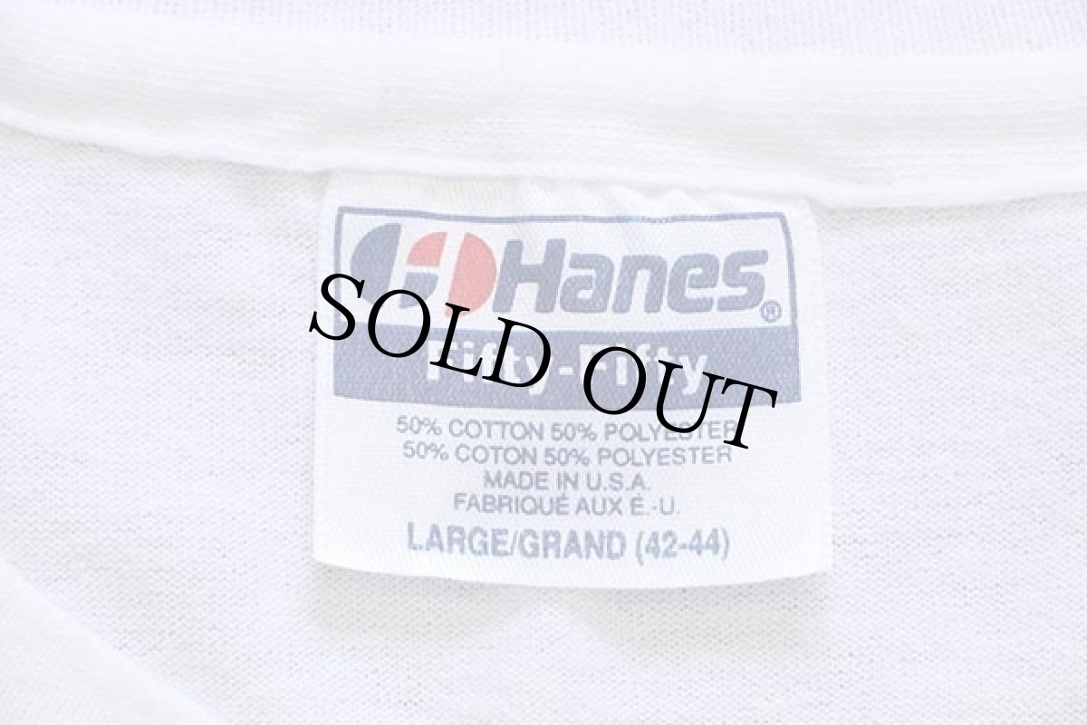 画像4: 90s USA製 Hanes QCWA QUARTER CENTURY WIRELESS ASSOCIATION,INC. イラスト Tシャツ 白 L (4)