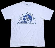 画像2: 90s USA製 Hanes QCWA QUARTER CENTURY WIRELESS ASSOCIATION,INC. イラスト Tシャツ 白 L (2)