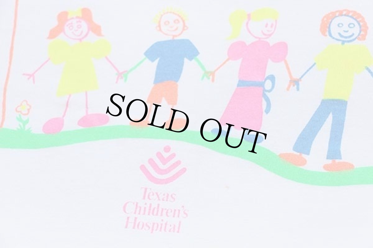 画像4: 90s USA製 P.R.I.D.E. Texas Children's Hospital 蛍光プリント イラスト Tシャツ 白 XXL★特大 (4)