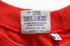 画像5: 90s イタリア製 Levi'sリーバイス LS 1850 コットン ラグランTシャツ 赤 L★ユーロ (5)
