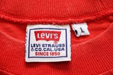 画像4: 90s イタリア製 Levi'sリーバイス LS 1850 コットン ラグランTシャツ 赤 L★ユーロ (4)