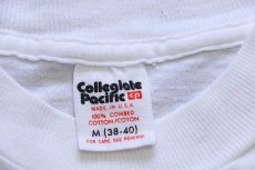 画像4: 80s USA製 Collegiate Pacific WASHINGTON SAILING MARINA コットンTシャツ 白 M (4)