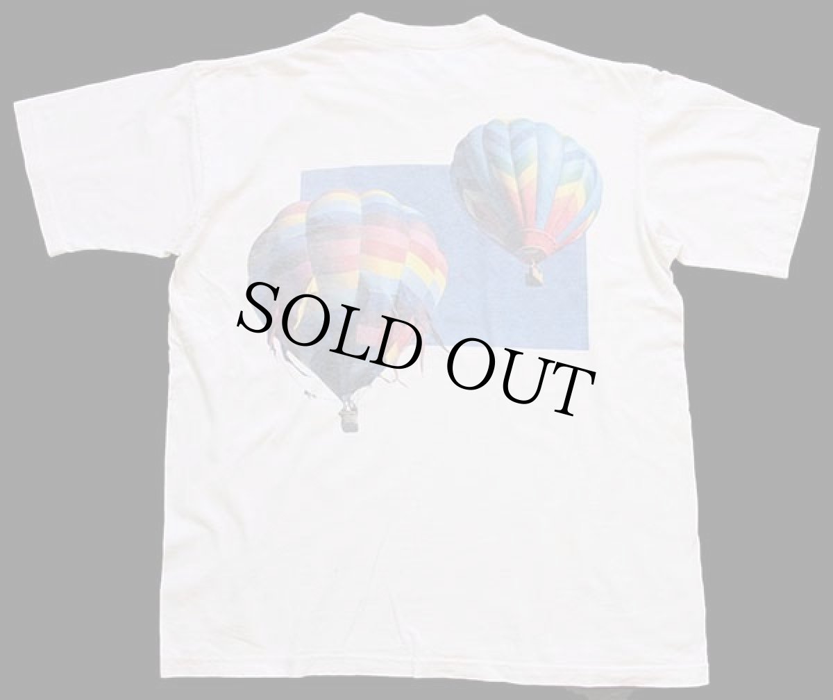 画像3: 90s USA製 DORAL Across America 熱気球 両面プリント アート コットン ポケットTシャツ 生成り XL (3)