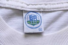 画像4: 90s Brasil オオハシ 染み込みプリント アート コットンTシャツ 白 (4)