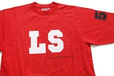画像1: 90s イタリア製 Levi'sリーバイス LS 1850 コットン ラグランTシャツ 赤 L★ユーロ (1)