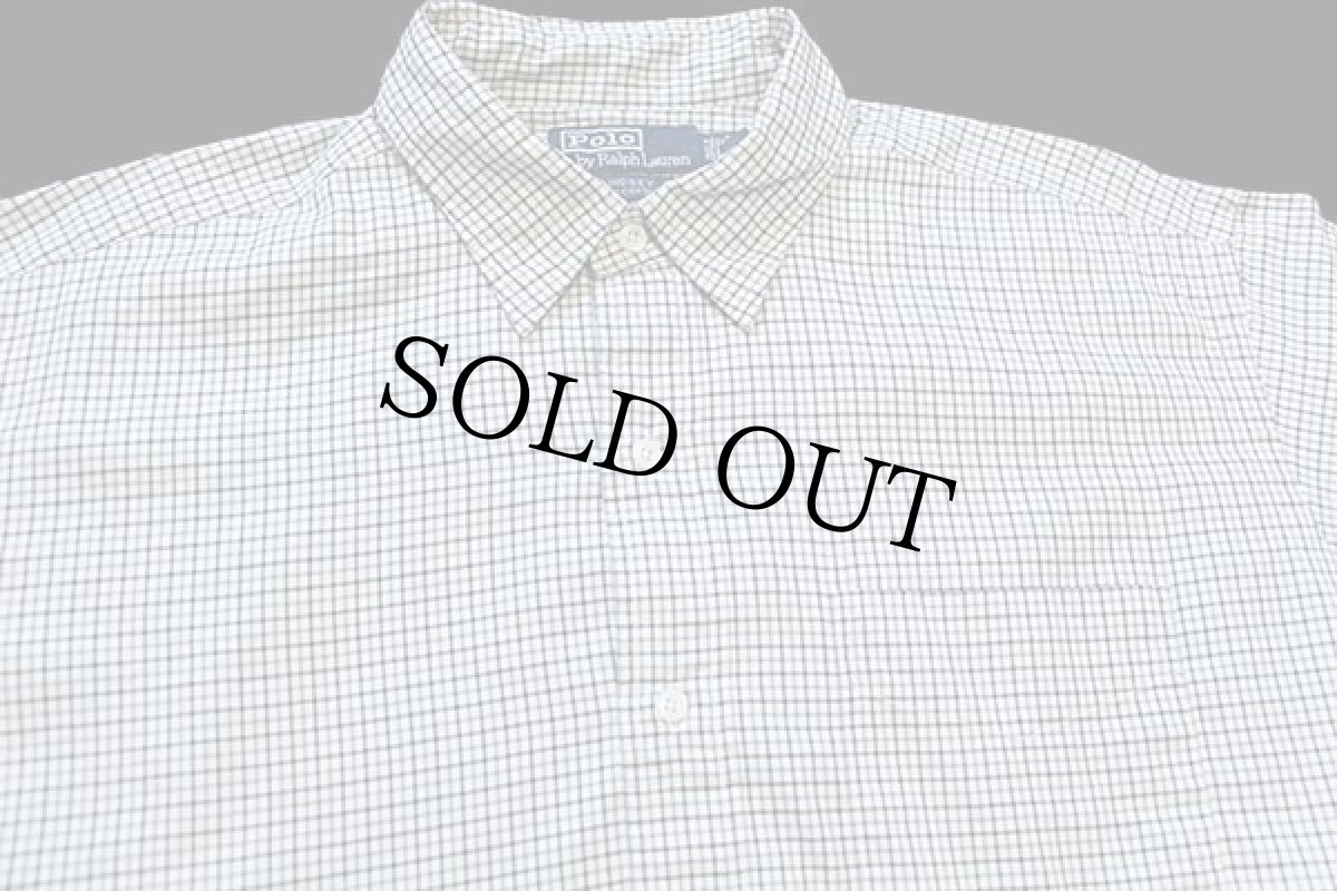 画像3: 90s ポロ ラルフローレン LINDSEY タッタソールチェック ポケット付き コットンシャツ L (3)