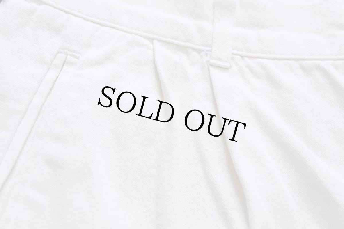 画像7: 90s イタリア製 benettonベネトン ツータック コットン キャンバス パンツ 白 52 (7)