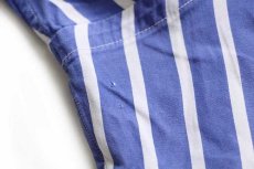画像7: 90s ポロ ラルフローレン REGENT ストライプ ワイドカラー コットンシャツ 青×白 15.5 (7)