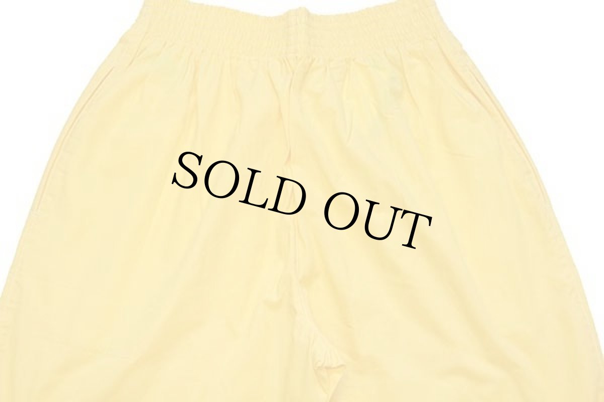 画像5: デッドストック★90s イタリア製 benettonベネトン 無地 コットン イージーパンツ 黄 42 (5)