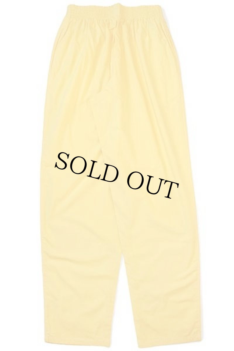 画像3: デッドストック★90s イタリア製 benettonベネトン 無地 コットン イージーパンツ 黄 42 (3)