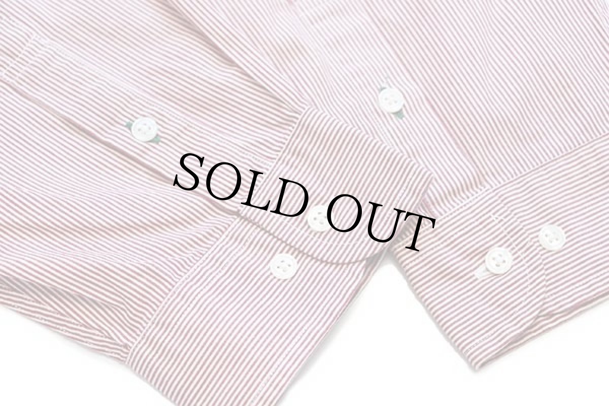 画像6: デッドストック★90s TOMMY HILFIGERトミーヒルフィガー ストライプ チェック切り替え バンドカラー コットンシャツ XXL★特大 (6)