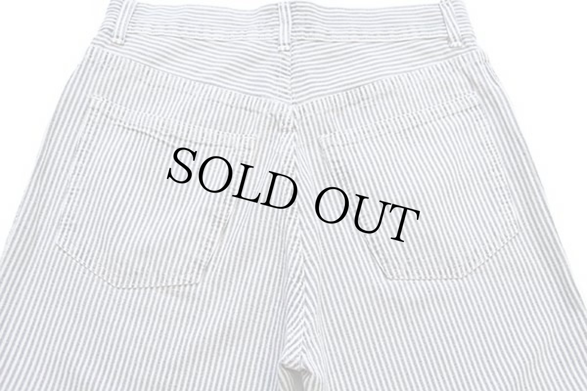 画像5: 90s イタリア製 CONTROCORO ヒッコリー ストライプ コットンパンツ チャコールグレー×ライトグレー 44 (5)