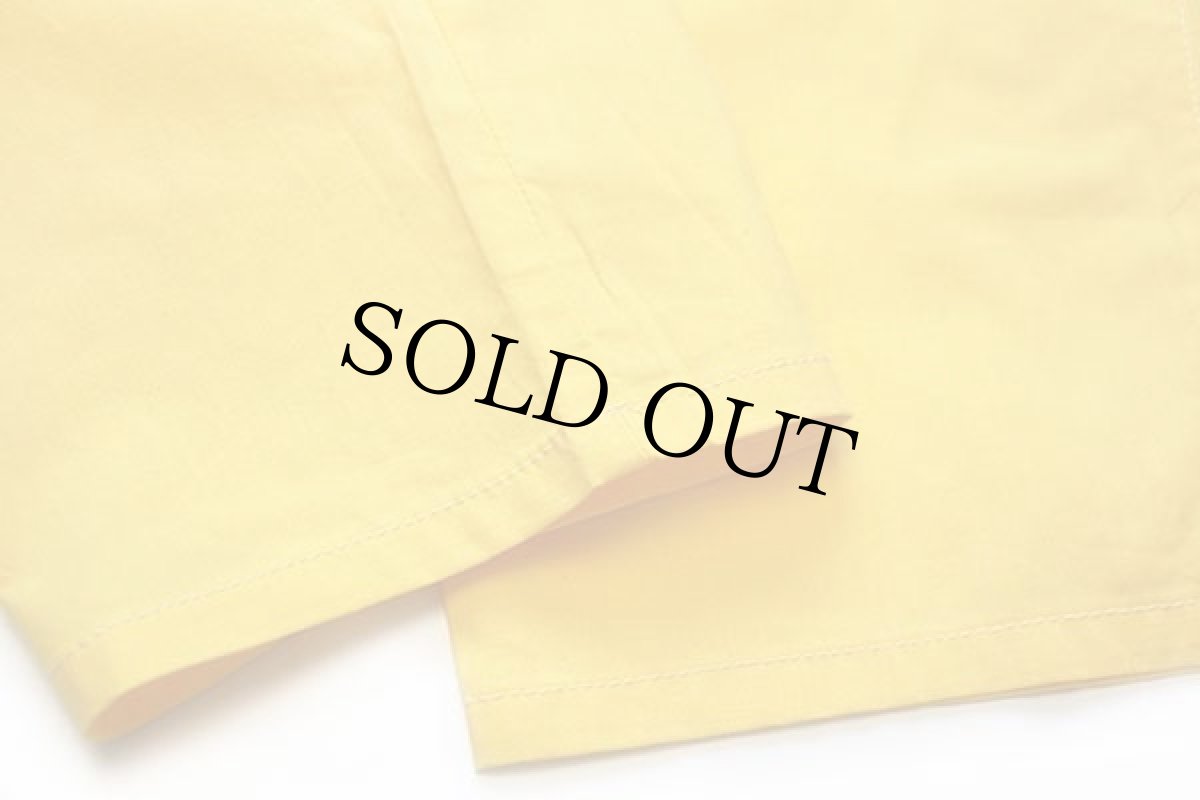 画像7: デッドストック★90s イタリア製 benettonベネトン 無地 コットン イージーパンツ 黄 42 (7)