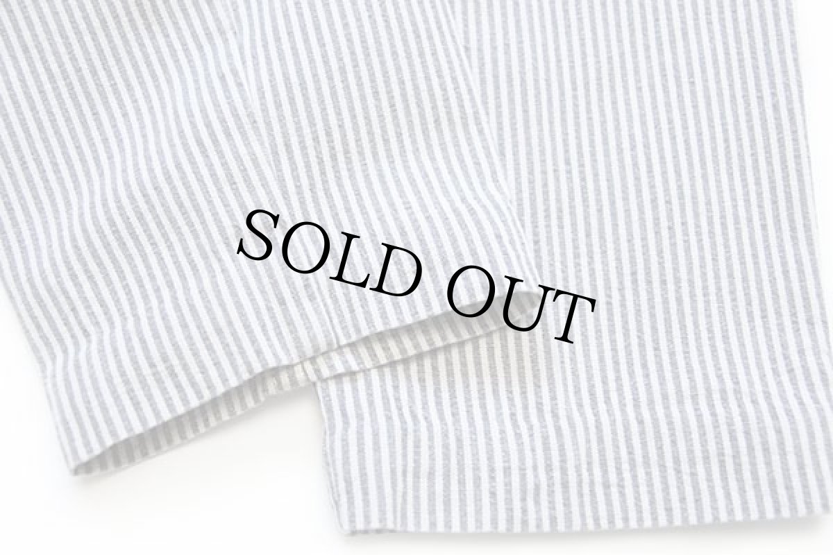 画像7: 90s イタリア製 CONTROCORO ヒッコリー ストライプ コットンパンツ チャコールグレー×ライトグレー 44 (7)