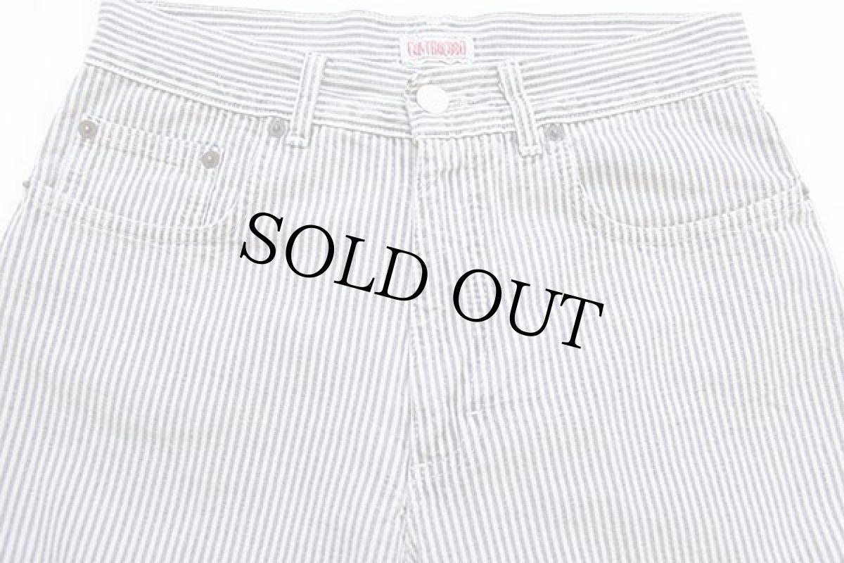 画像4: 90s イタリア製 CONTROCORO ヒッコリー ストライプ コットンパンツ チャコールグレー×ライトグレー 44 (4)