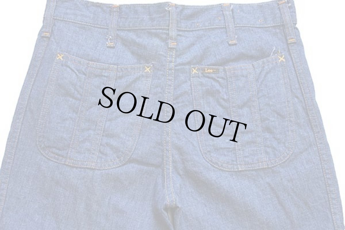 画像5: 70s Leeリー カットオフ フレア デニムパンツ w32★ベルボトム (5)