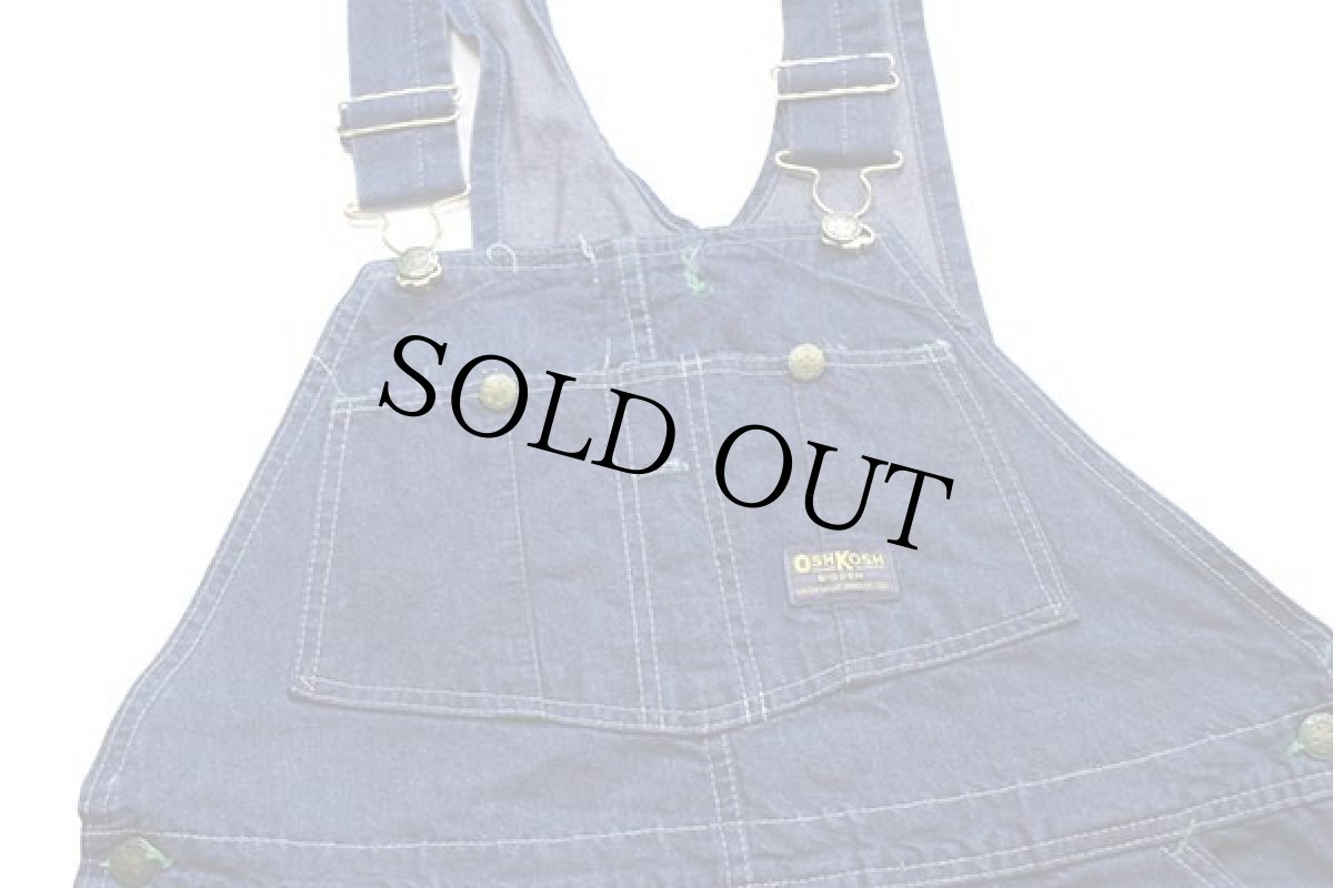 画像6: 80s USA製 OSHKOSH B'GOSH デニム オーバーオール w38 L32 (6)