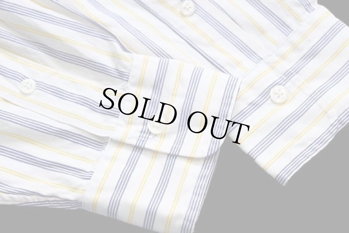 画像7: 90s ポロ ラルフローレン ランダムストライプ タブカラー コットン ドレスシャツ 15.5 (7)