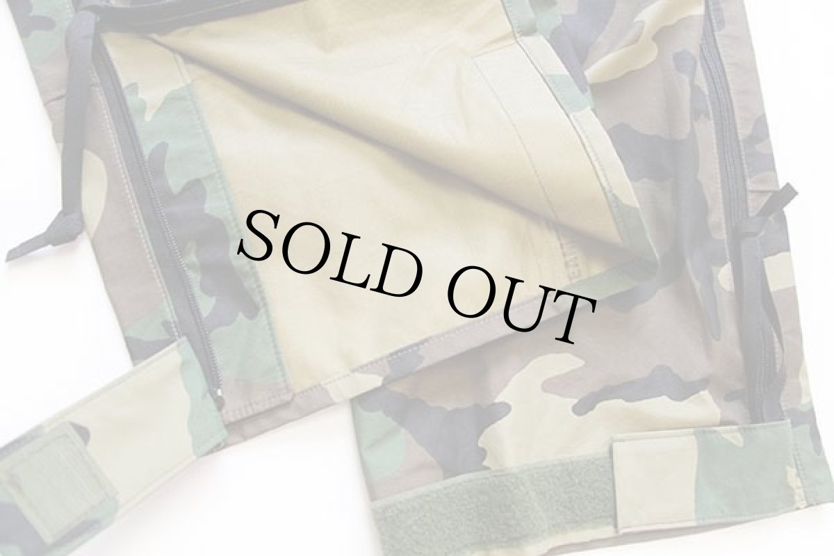 画像7: 00s 米軍 U.S.ARMY ECWCS GEN1 ウッドランドカモ GORE-TEXゴアテックス ナイロン オーバーパンツ M-R★24 (7)