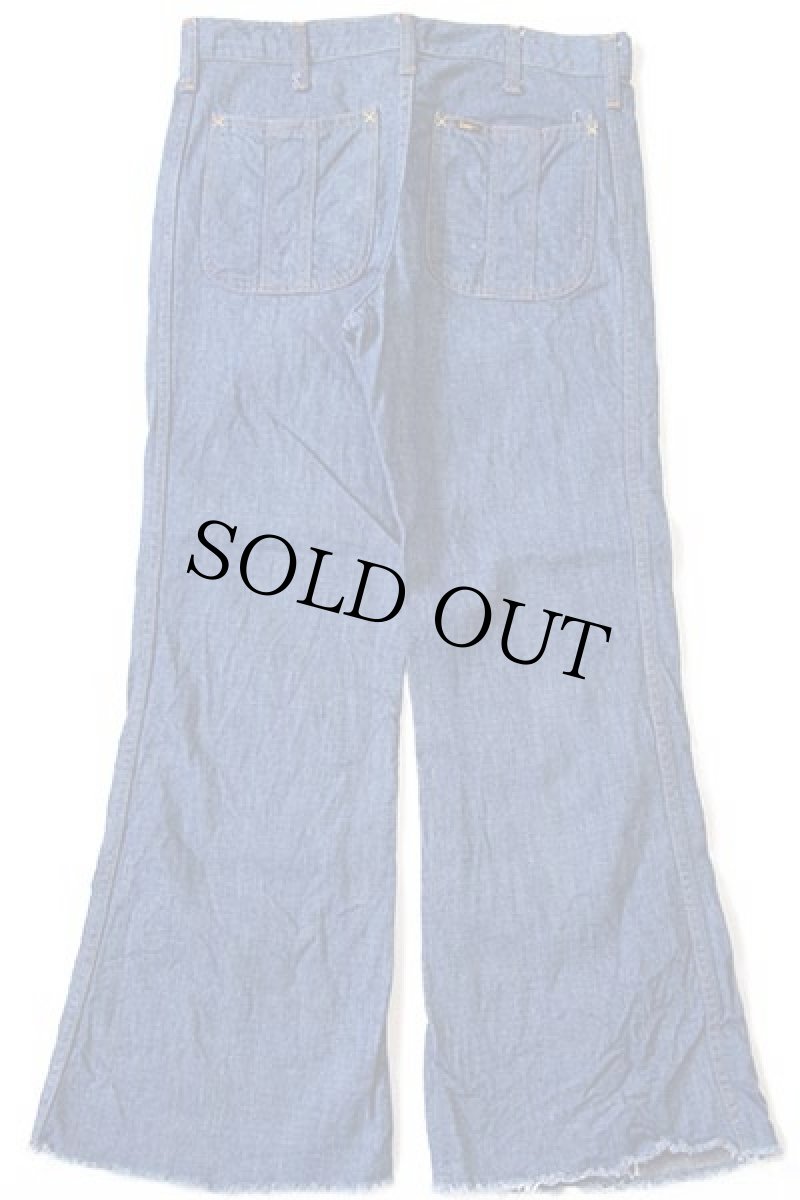 画像3: 70s Leeリー カットオフ フレア デニムパンツ w32★ベルボトム (3)