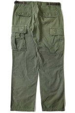 画像3: 60s 米軍 U.S.ARMY ジャングルファティーグパンツ 3rd ノンリップ カスタム オリーブグリーン R-M (3)