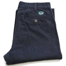 画像1: 00s DOCKERSドッカーズ コットン キャンバス パンツ 紺 w32 L30★ユーロ Levi'sリーバイス (1)