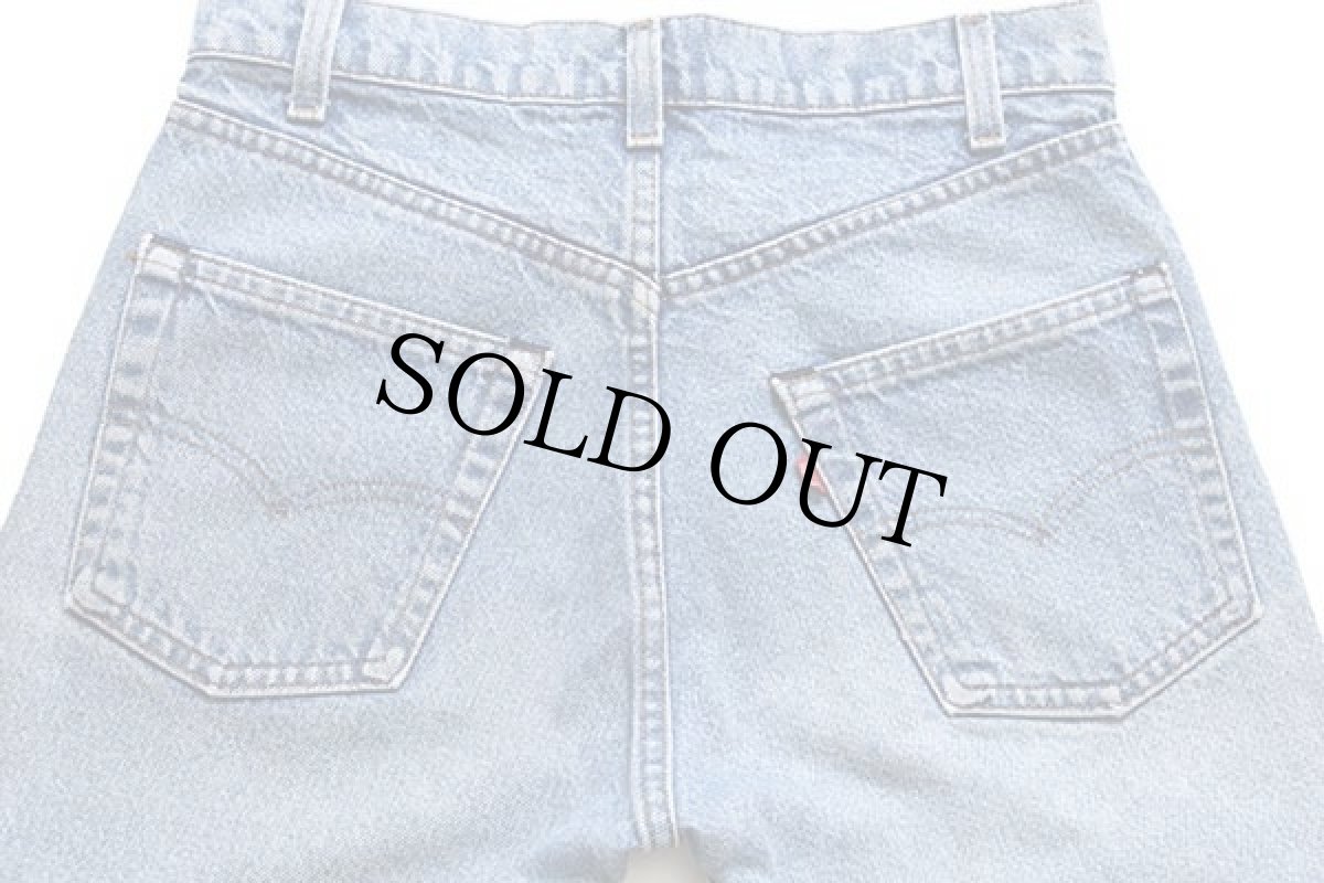 画像5: 80s USA製 Levi'sリーバイス 505 黒カン デニムパンツ w30 (5)