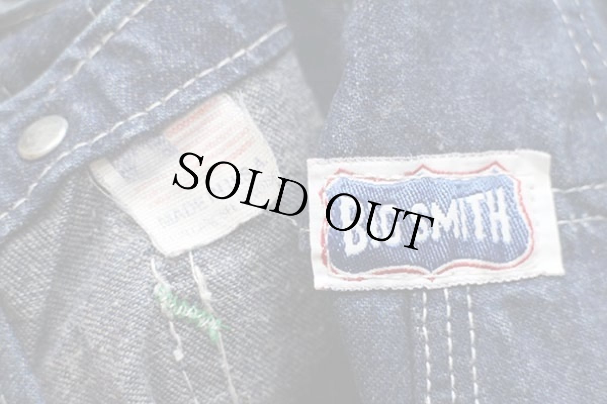 画像4: 80s USA製 BIG SMITHビッグスミス デニム オーバーオール w44 (4)