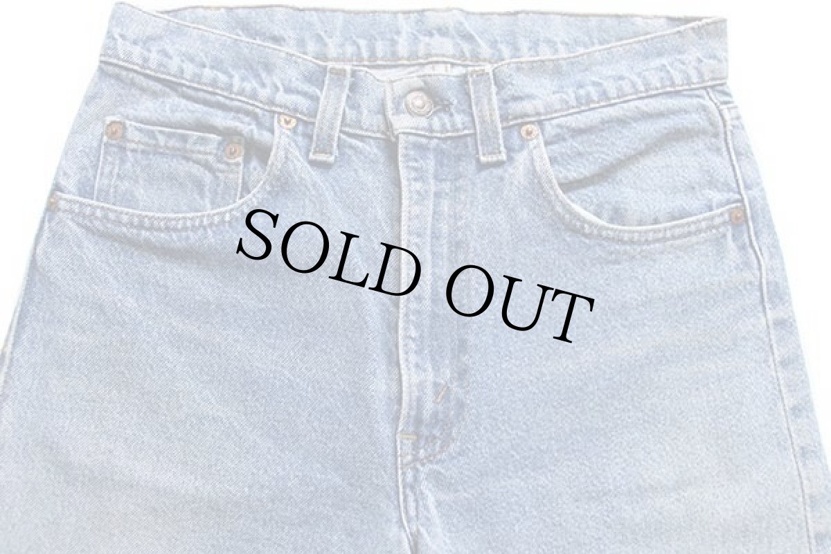 画像4: 80s USA製 Levi'sリーバイス 505 黒カン デニムパンツ w30 (4)