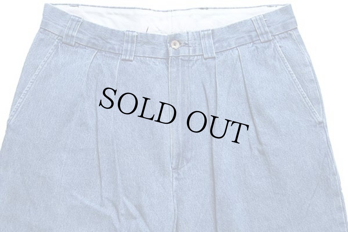 画像4: 00s DUCK HEAD ツータック デニム トラウザーズ w36 (4)