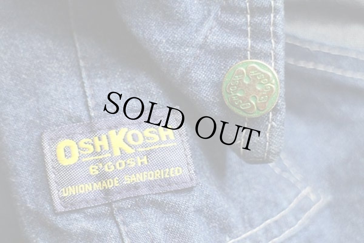 画像5: 80s USA製 OSHKOSH B'GOSH デニム オーバーオール w38 L32 (5)