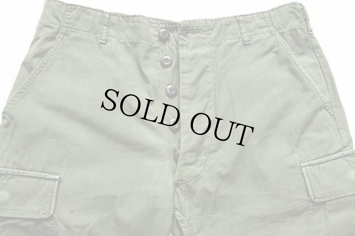 画像4: 60s 米軍 U.S.ARMY ジャングルファティーグパンツ 3rd ノンリップ カスタム オリーブグリーン R-M (4)