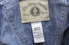 画像4: 00s ARIZONA JEANS Big Ring Denim デニム オーバーオール (4)