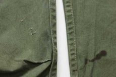 画像9: 60s 米軍 U.S.ARMY ジャングルファティーグパンツ 3rd ノンリップ カスタム オリーブグリーン R-M (9)