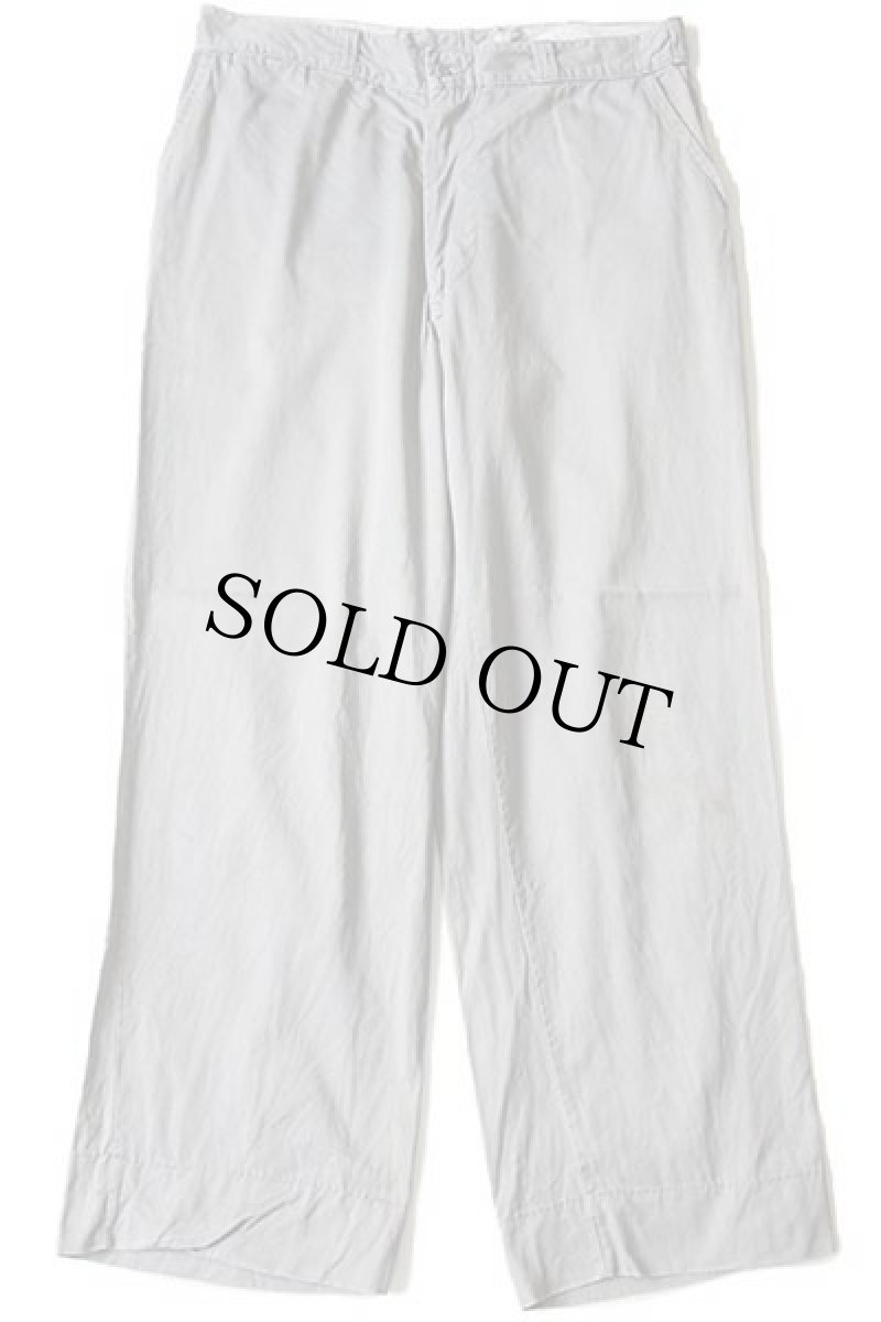 画像2: 60s UNKNOWN コットンツイル ワークパンツ カスタム グレー w34 (2)